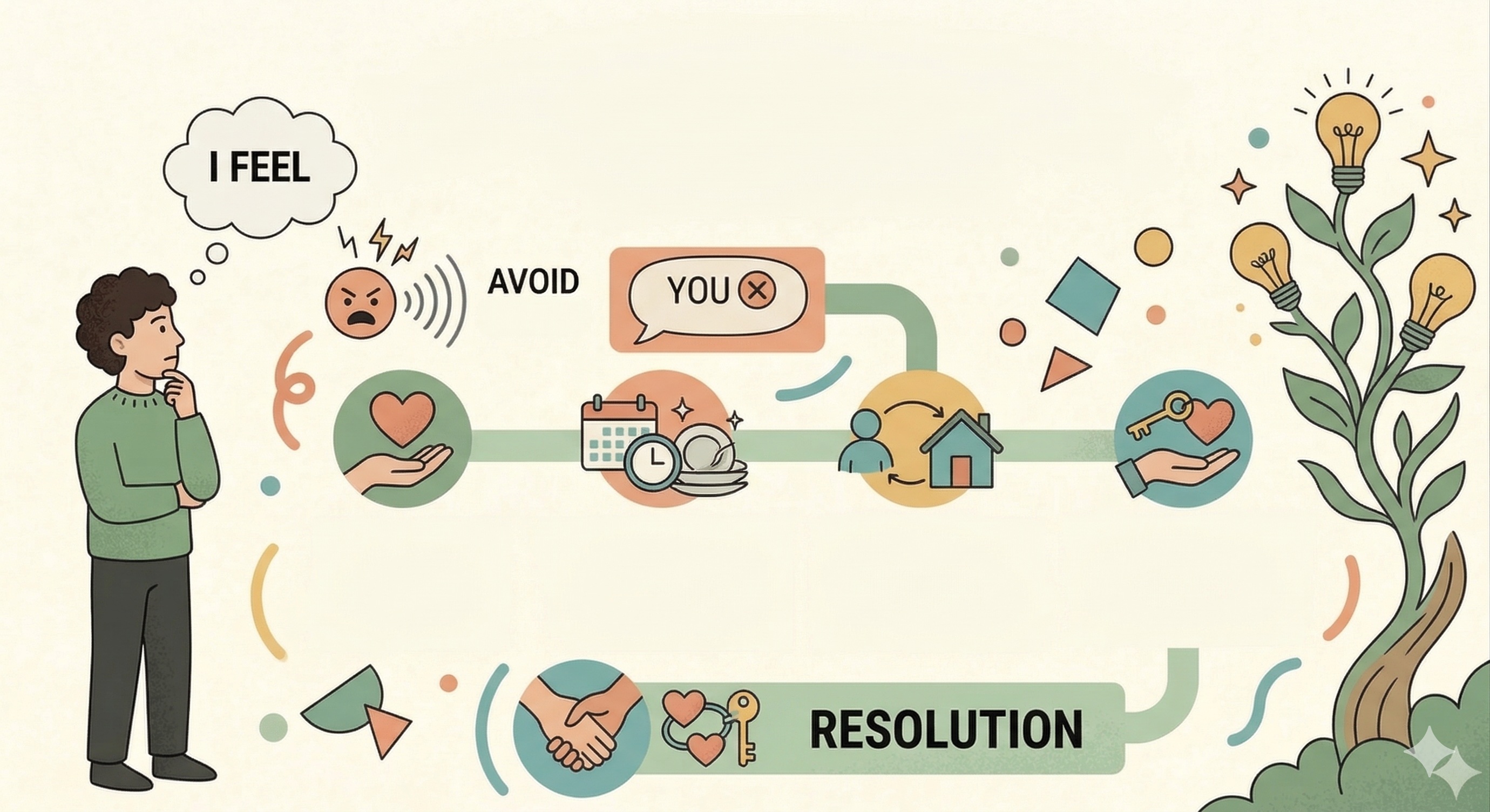 Interactive I Feel Statements Part 1 CBT Therapy Tool